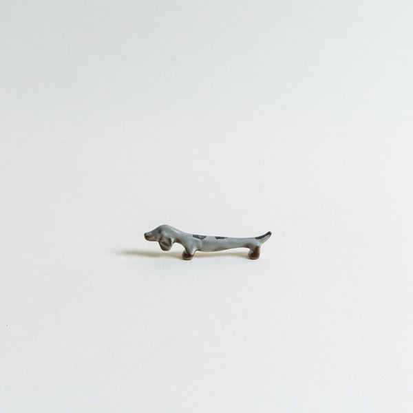 Dog Chopstick Rest in Gray – Handmade Japanese Ceramic Hashioki