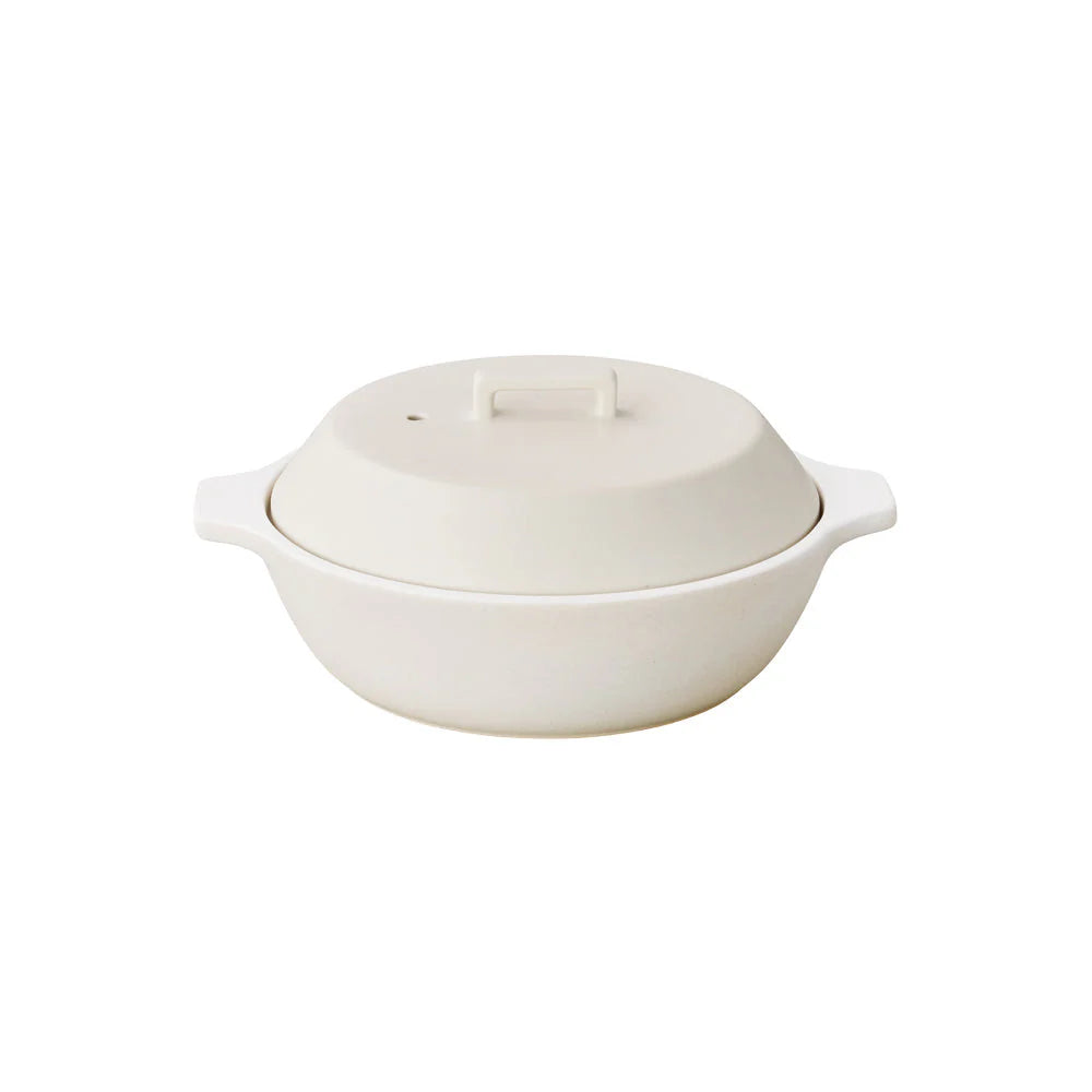 Kinto KAKOMI IH Donabe in White 1.2L - Versatile & Modern Cookware