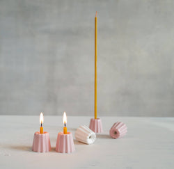 Canelé Porcelain Candle Holder