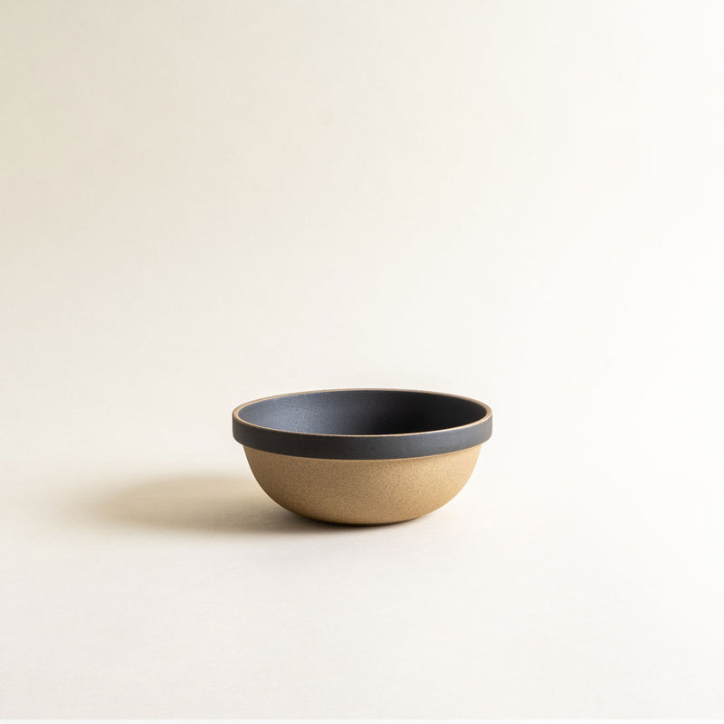 7.3" Hasami Porcelain Deep Round Bowl in Black
