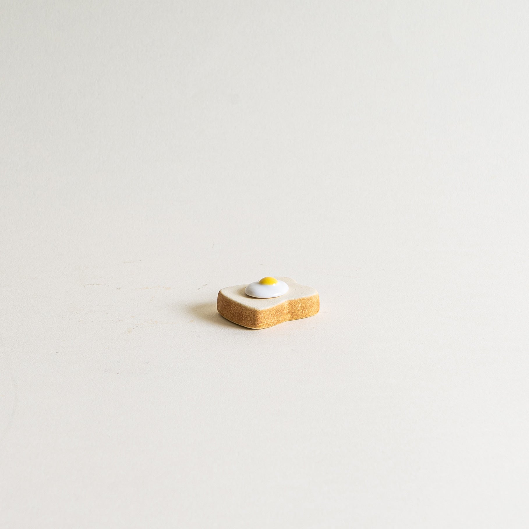 Fried Egg Toast Chopstick Rest – Handmade Japanese Ceramic Hashioki ...