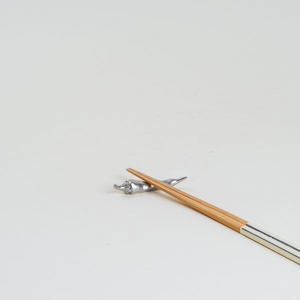 Japanese Tin Chopstick Rest - Red Chili