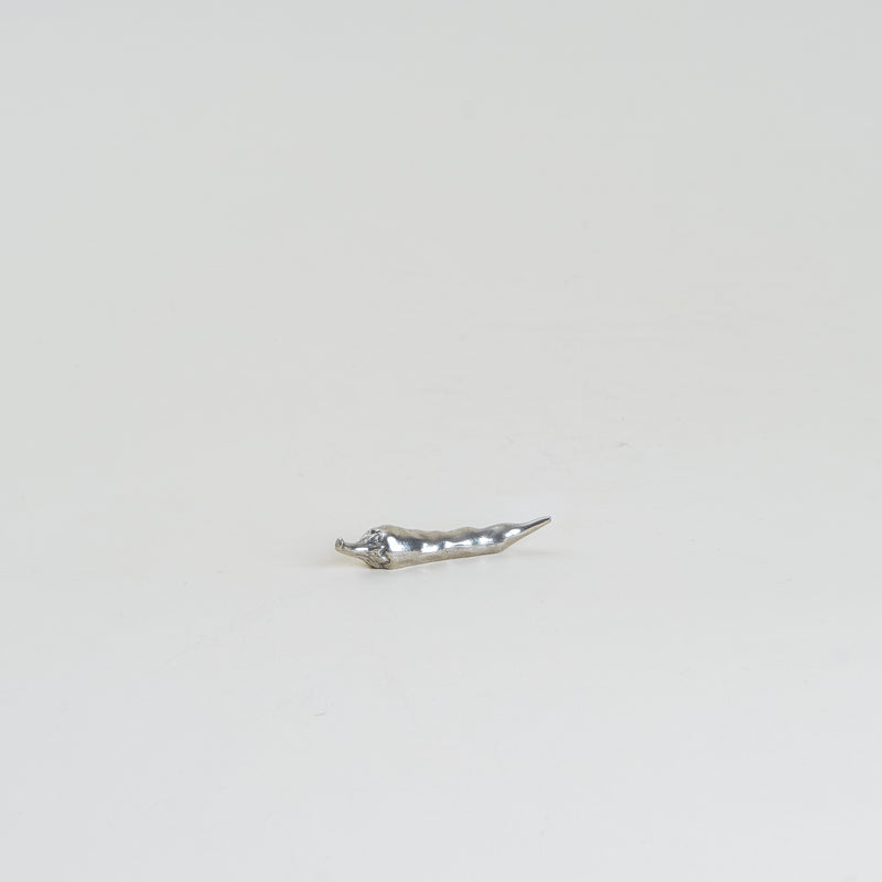 Japanese Tin Chopstick Rest - Red Chili