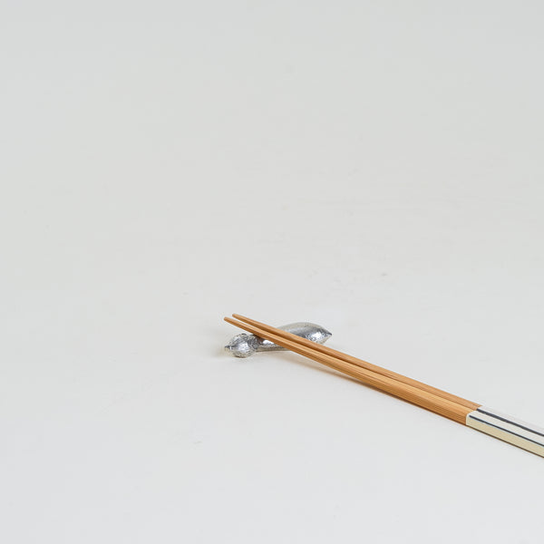 Japanese Tin Chopstick Rest - Eggplant