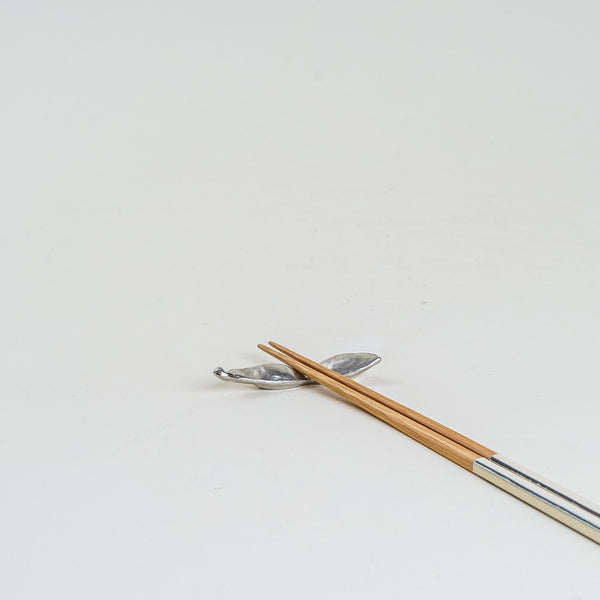 Japanese Tin Chopstick Rest - Edamame