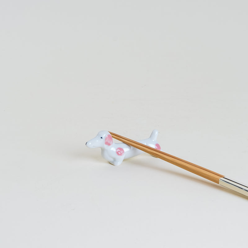 Dog Chopstick Rest in Pink