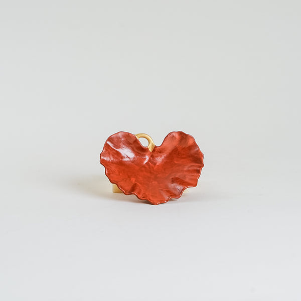 Arita Ware Red Leaf Side Dish