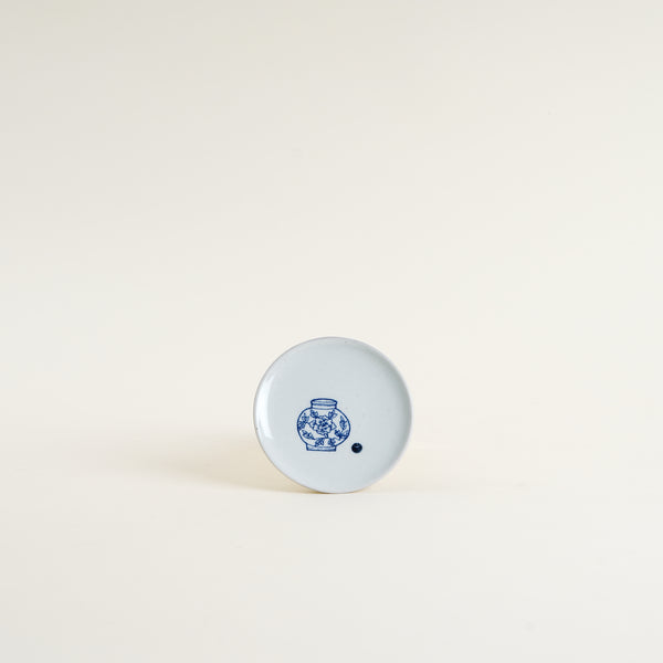 Yeogi-Damki Hand-Painted Moon Jar Mini Dish