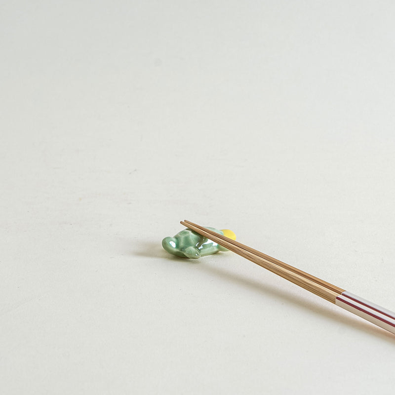 Turtle Chopstick Rest in Light Green