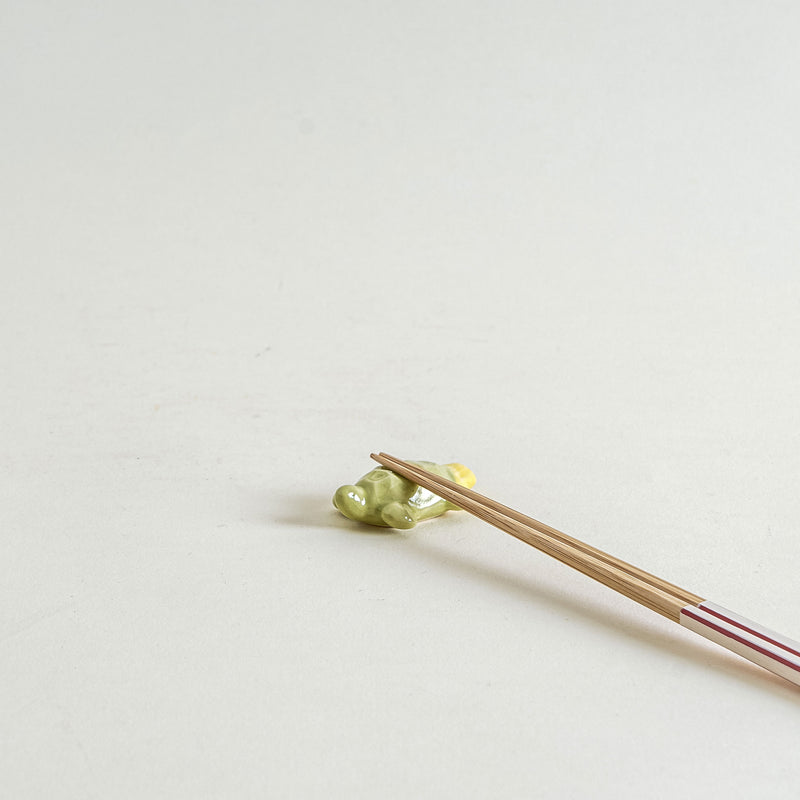 Turtle Chopstick Rest in Yellow Green