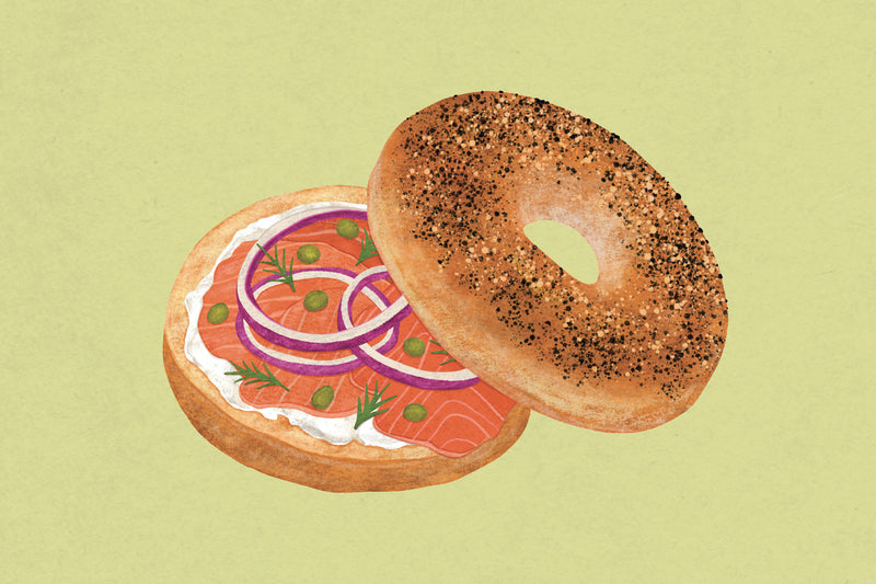 Mogutable x Chang Chih NYC Postcard - Bagel