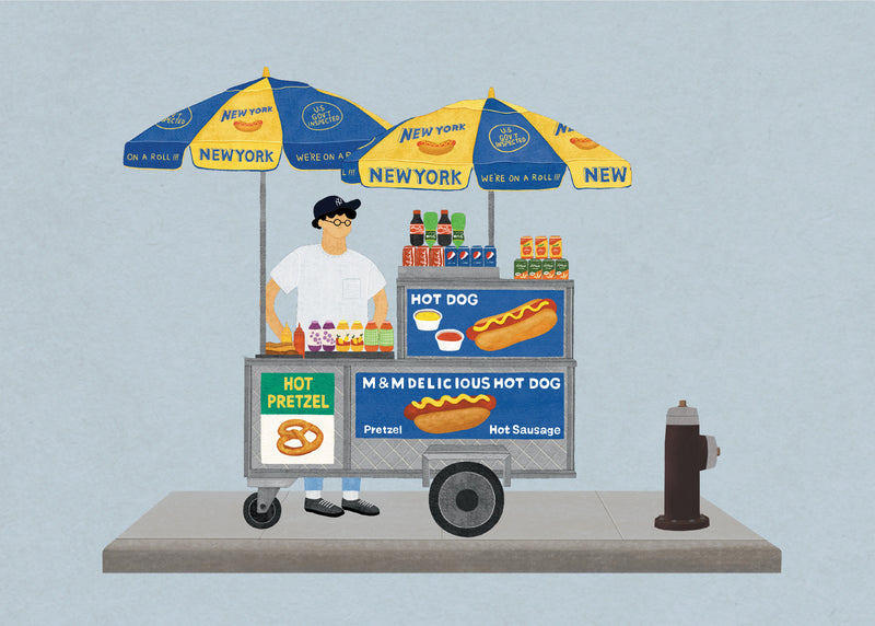 Mogutable x Chang Chih NYC Print - Hotdog Cart