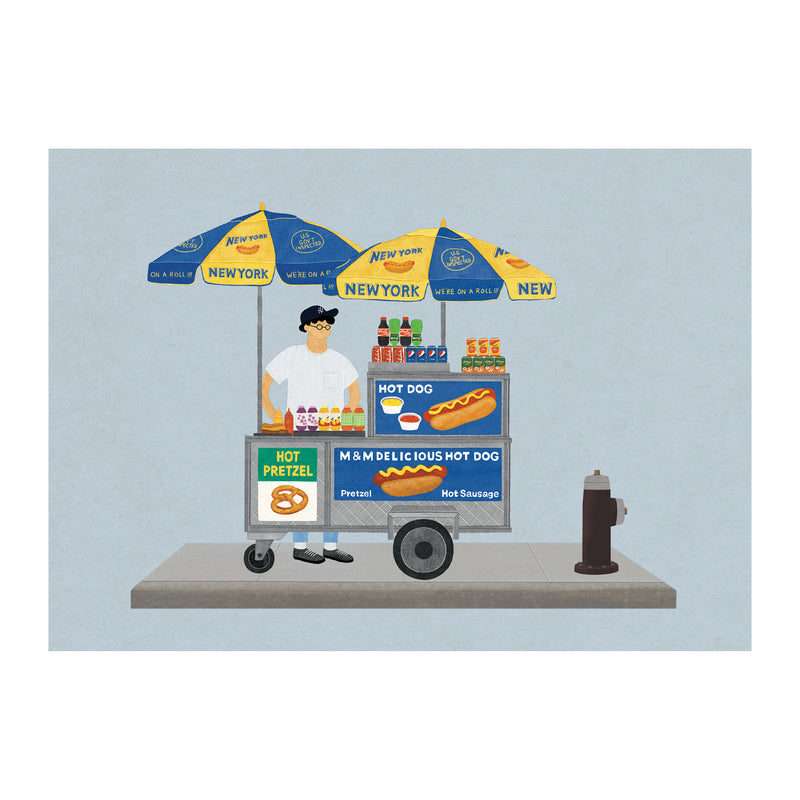 Mogutable x Chang Chih NYC Print - Hotdog Cart