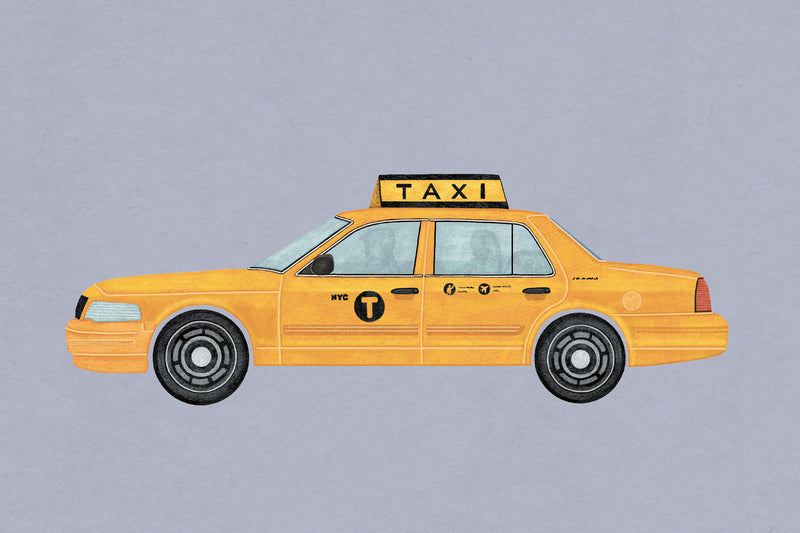 Mogutable x Chang Chih NYC Postcard - Taxi