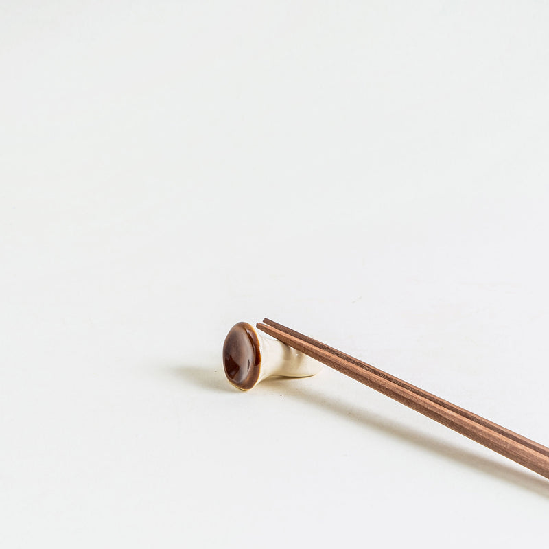 Brown Mushroom Chopstick Rest