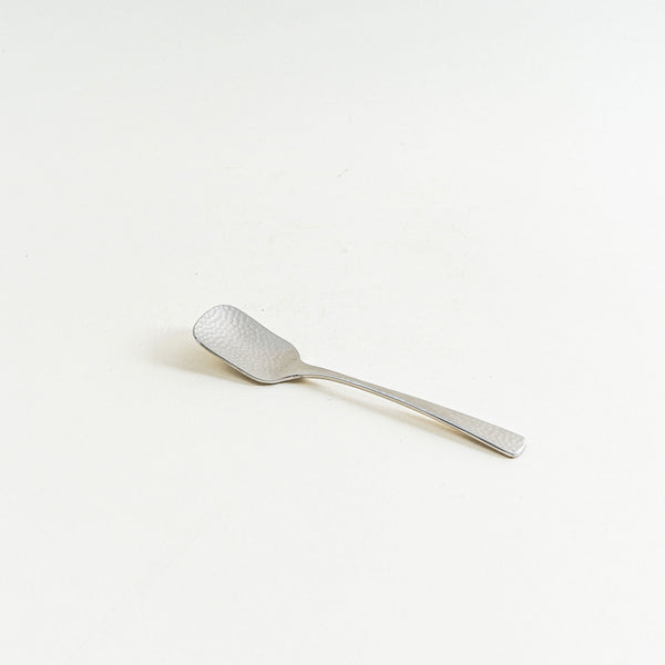 Japanese Hammered Dessert Spoon - Square