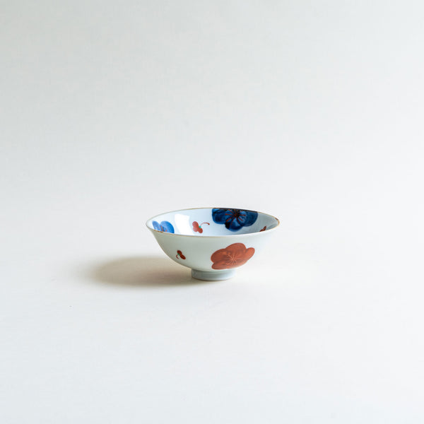 Hand-Painted Flower Rice Bowl