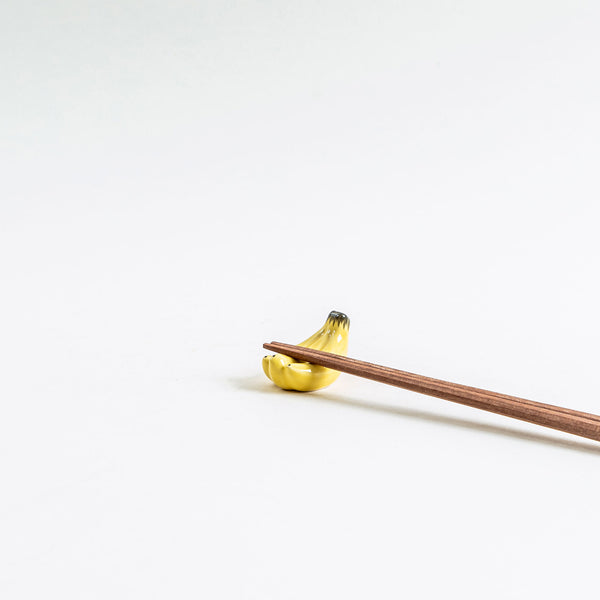 Banana Chopstick Rest – Handmade Japanese Ceramic Hashioki | Mogutable ...