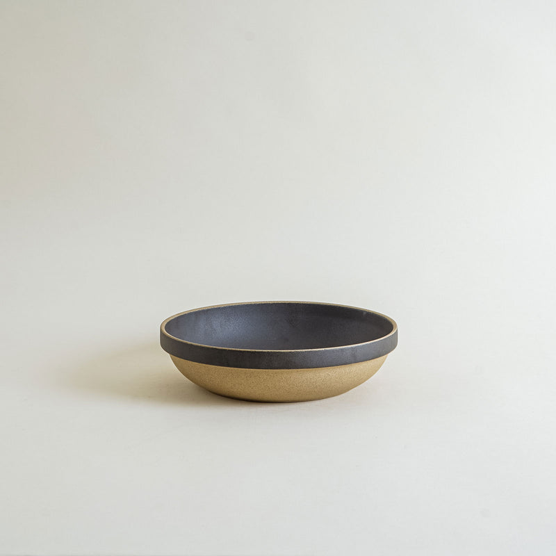 8.6" Hasami Porcelain Round Serving Bowl in Black