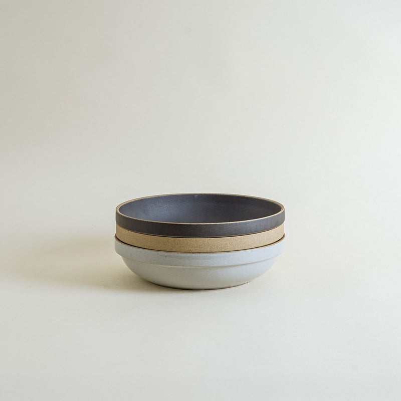 8.6" Hasami Porcelain Round Serving Bowl in Black