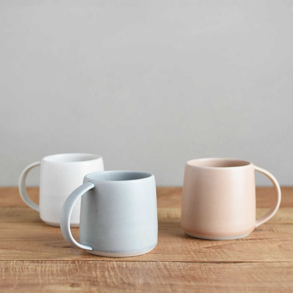 Blush Ripple Mug | Kinto Ceramic Matcha Mug