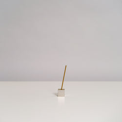 Brass Cubic Incense Holder in Silver
