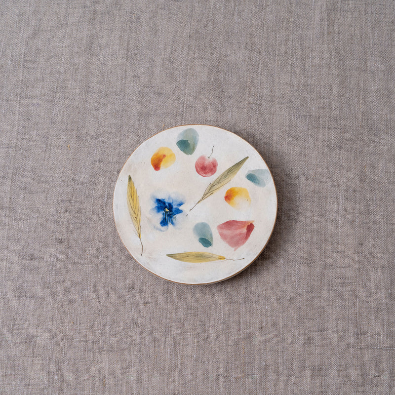 4.75" Plant Painting Round Plate