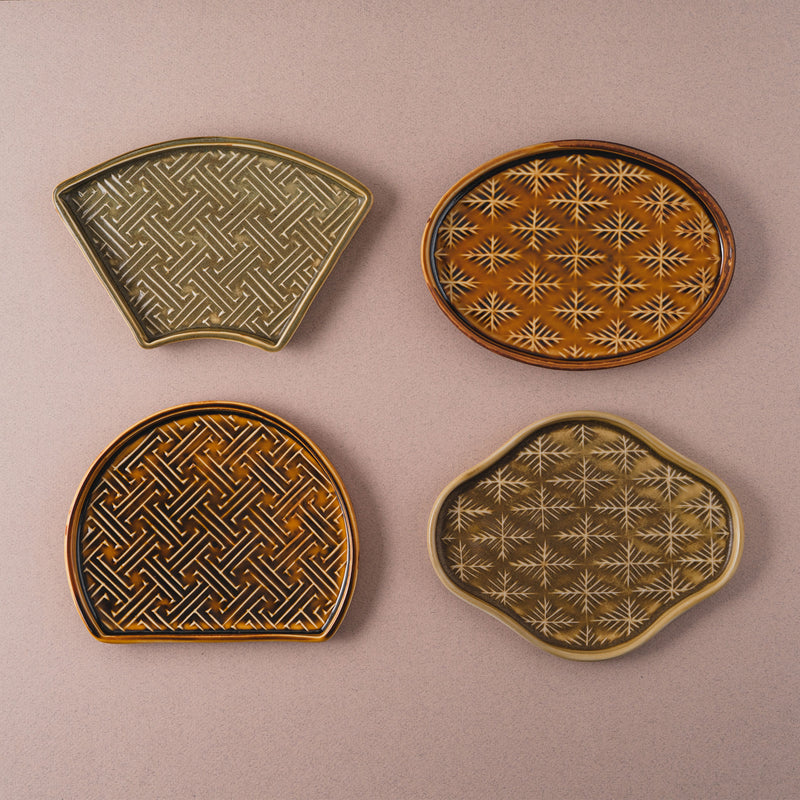Patterned Plate - Oval