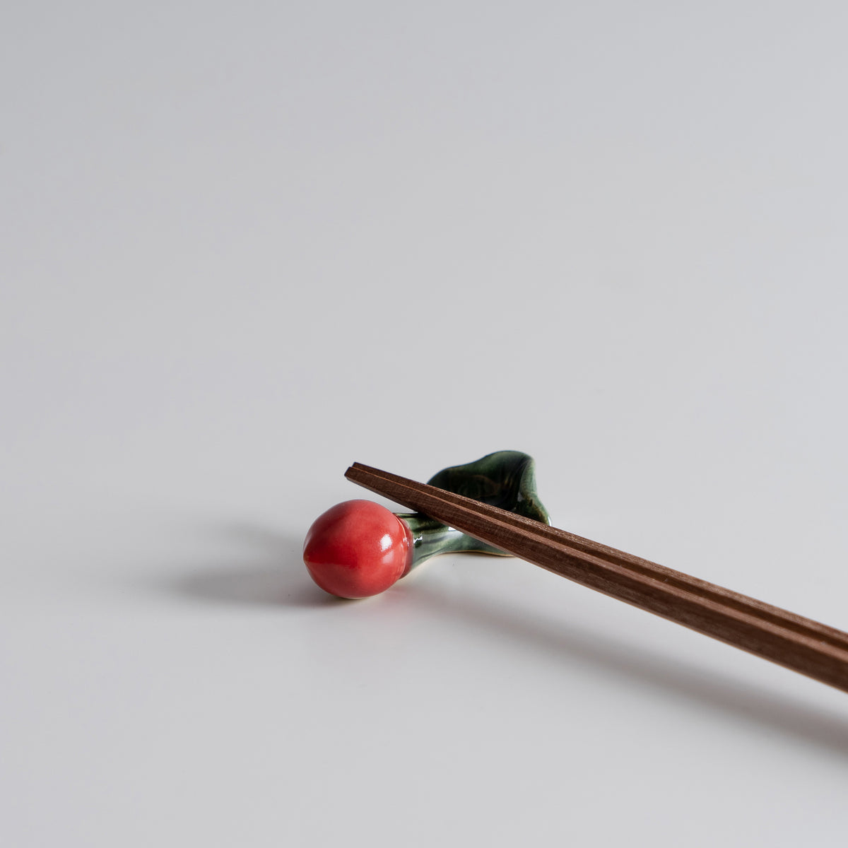Eggplant Chopstick Rest – Handmade Japanese Ceramic Hashioki