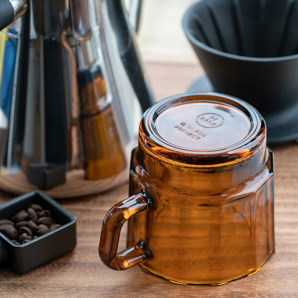 Tasse à Thé En Verre Coloré - MARQUE - 40-90ml - Encre Givrée - Design