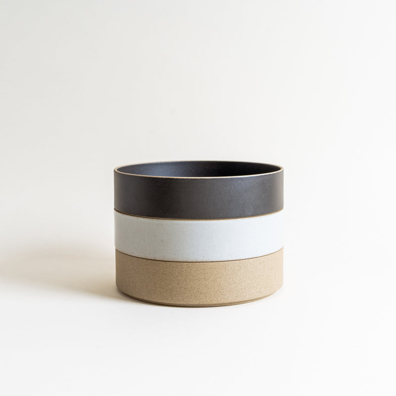Three of 8.6" Hasami Porcelain Serving Bowls stacking