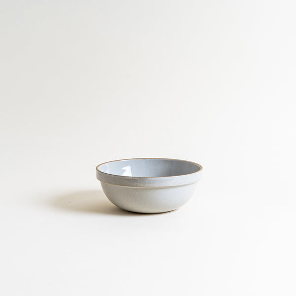 7.3" Hasami Porcelain Deep Round Bowl in Glossy Gray